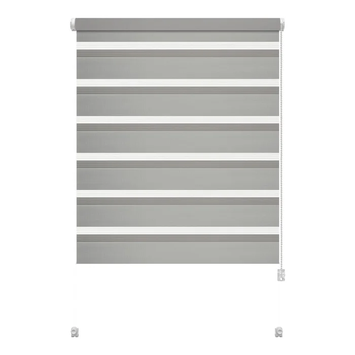 Šedá roleta den a noc Zebra 72,5x150 cm Gardinia