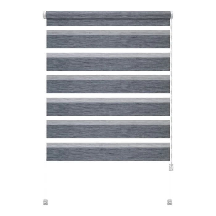Šedá roleta den a noc Zebra Natur 72,5x150 cm Gardinia