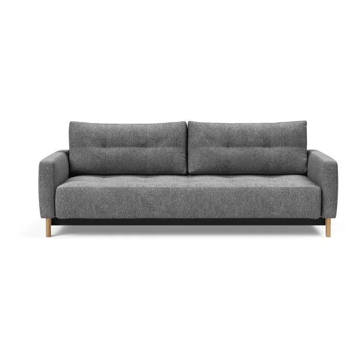 Šedá rozkládací pohovka Pyxis 232 cm