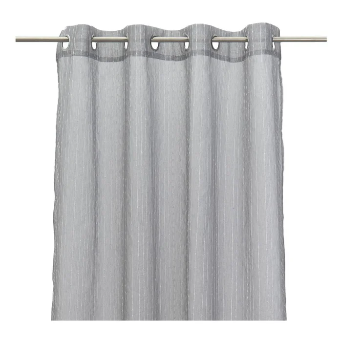 Šedá záclona Vertical Thread 140x260 cm
