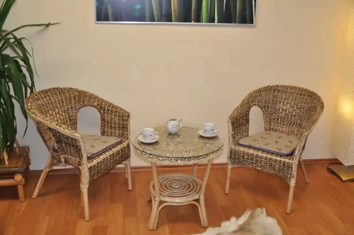 Sedací souprava Fabion – banánový list a levandule