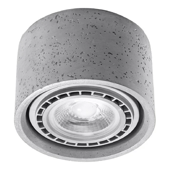 Šedé bodové LED svítidlo Spattio 14 cm