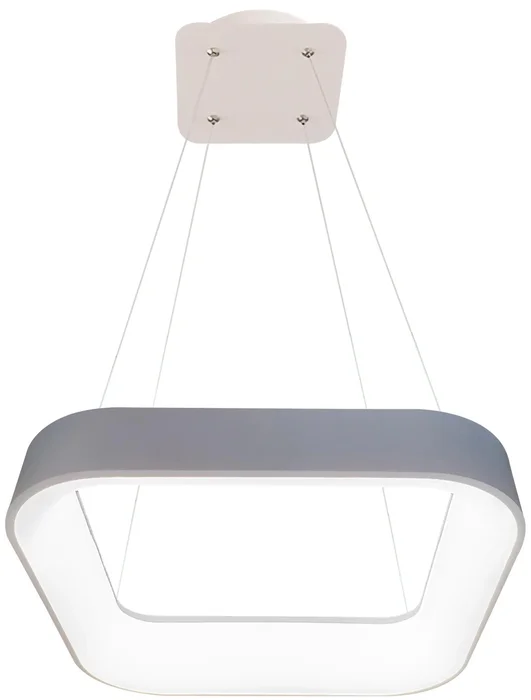 Šedé hranaté LED svítidlo 40W s dálkovým ovládáním