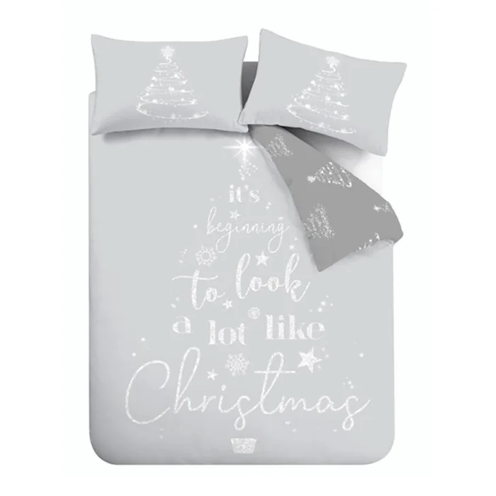Šedé povlečení 200x200 cm A Lot Like Christmas