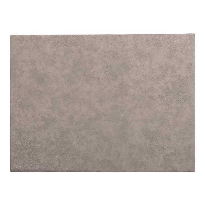 Šedé prostírání z imitace kůže ZicZac Troja 33x45 cm