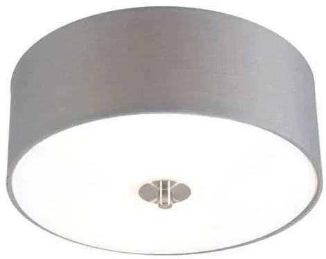 Šedé rustikální stropní svítidlo Drum 30 cm