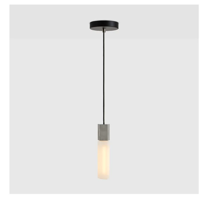 Šedé stmívatelné závěsné svítidlo Basalt 6 cm