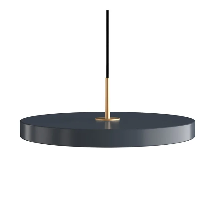 Šedé závěsné svítidlo UMAGE Asteria 43 cm
