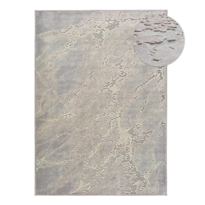 Šedo-béžový koberec z viskózy Universal Margot Marble 200x300 cm