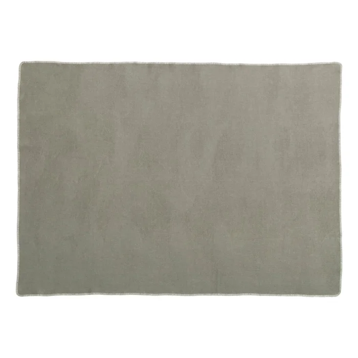 Šedobéžová přikrývka s vlnou 140x200 cm Ylva Dark Linen