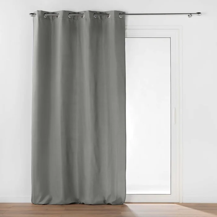 Šedý akustický závěs z mikrovlákna 135x260 cm Micropolar