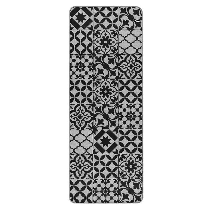 Šedý běhoun Bizancia 45x120 cm