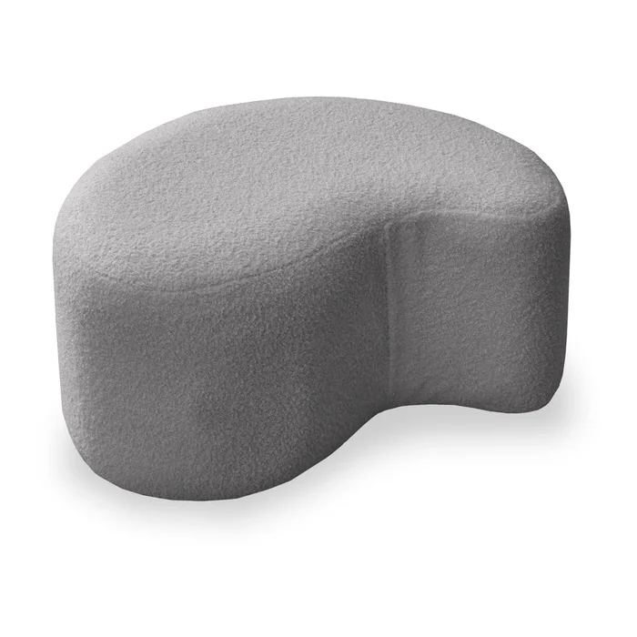 Šedý bouclé taburet Miuf od Miuform