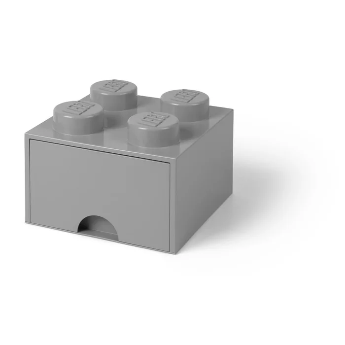 Šedý čtvercový úložný box LEGO®
