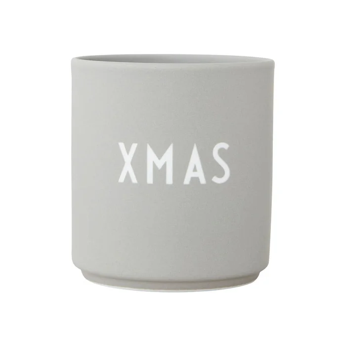 Šedý hrnek z imitace porcelánu 0,25 l