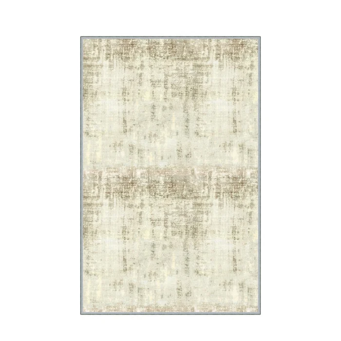 Šedý nízký koberec 120 × 180 cm s protiskluzovou spodní stranou