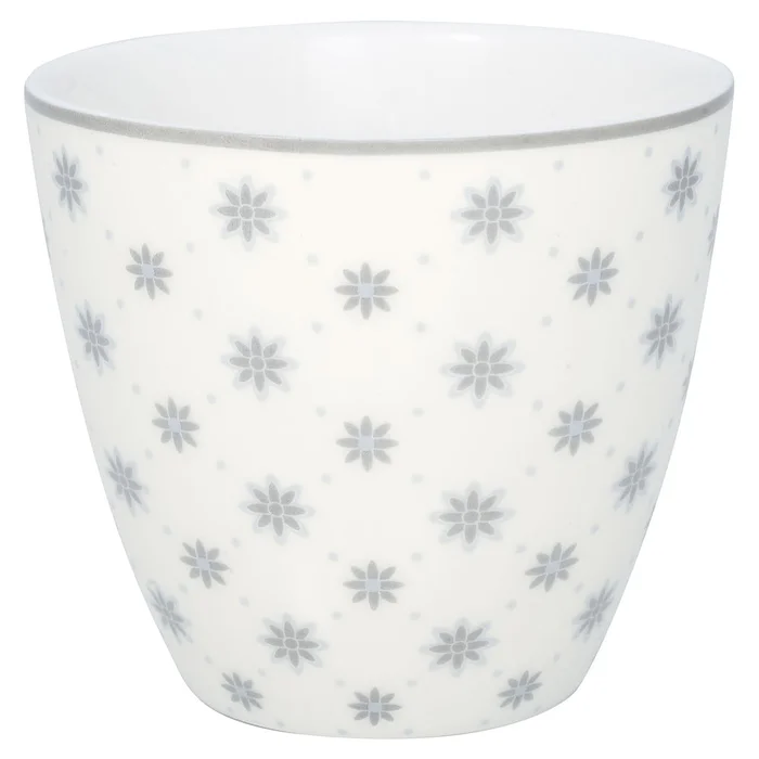 Šedý porcelánový šálek Green Gate Laurie 300 ml