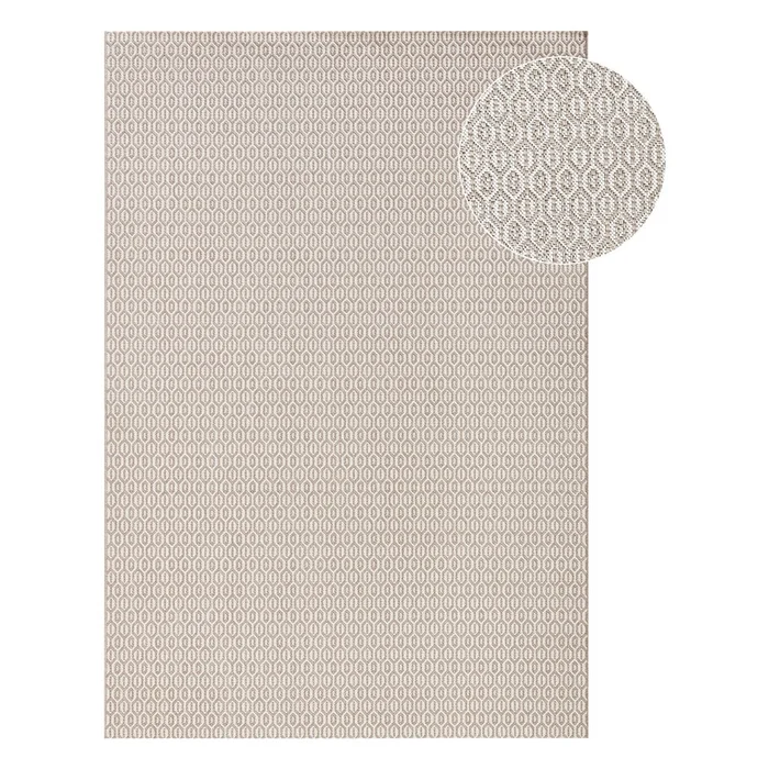 Šedý venkovní koberec NORTHRUGS Coin 160x230 cm