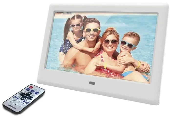 Sencor Digitální fotorámeček s reproduktorem a dálkovým ovládáním
