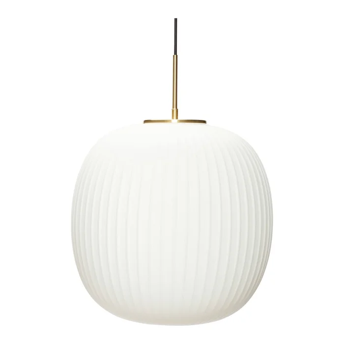 Serene závěsné svítidlo s skleněným stínidlem 40 cm