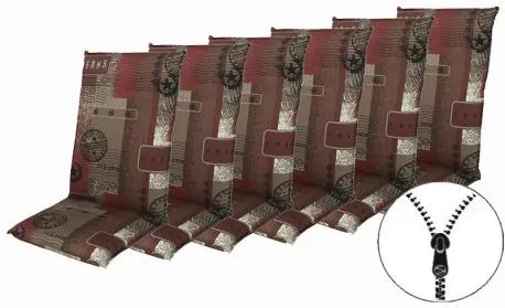 Set 6 polstrů na židle a křesla s zipem – LIVING 2930