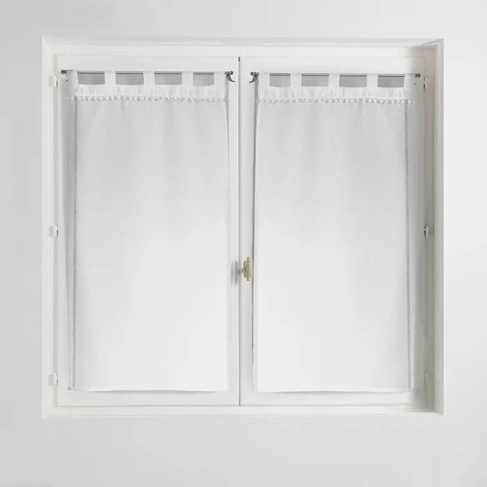 Set bílé voálové záclony 2 ks 60x90 cm Poupette
