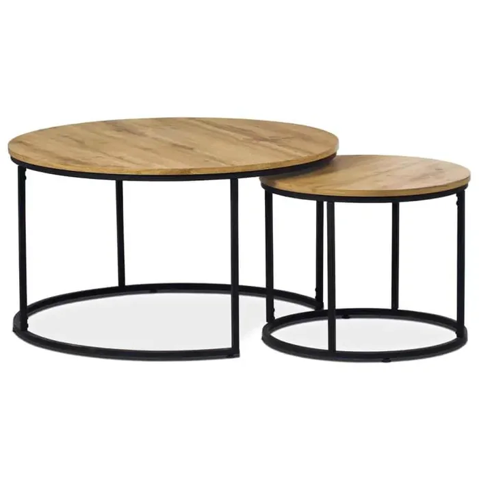Set dvou odkládacích stolů AF-3002 OAK