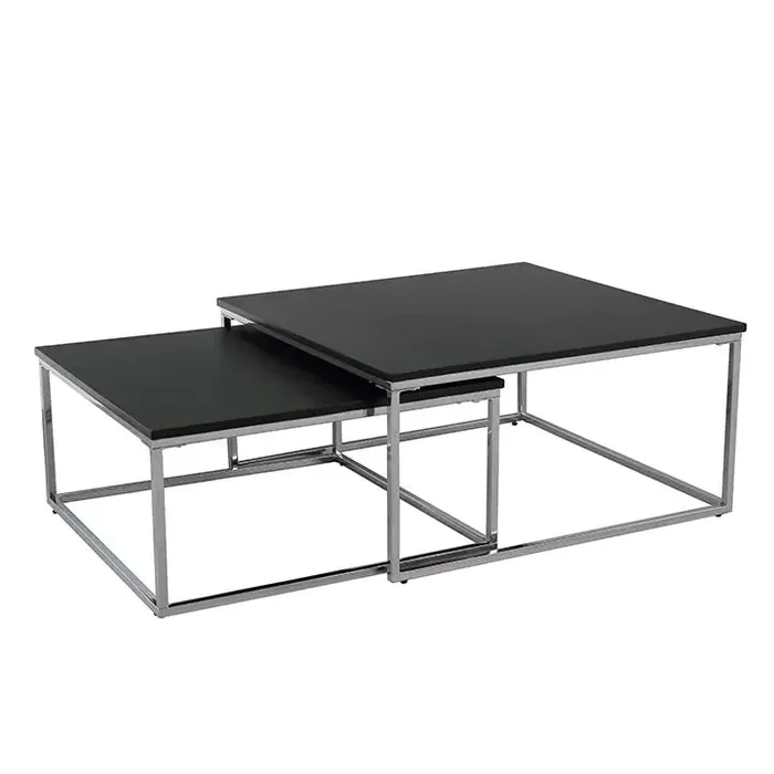 Set konferenčních stolků AMIAS černý/chrom