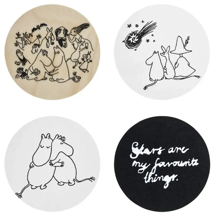 Set podtácků Moomin 4ks 80. výročí