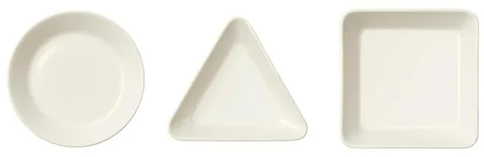 Set porcelánových talířků Teema 3 ks