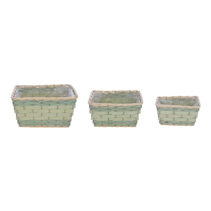 Set tří zelených květináčů Ego Dekor Natur