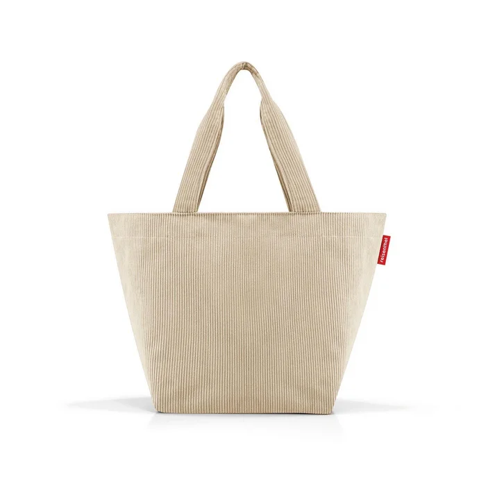 Shopper M Cord sand – taška přes rameno Reisenthel