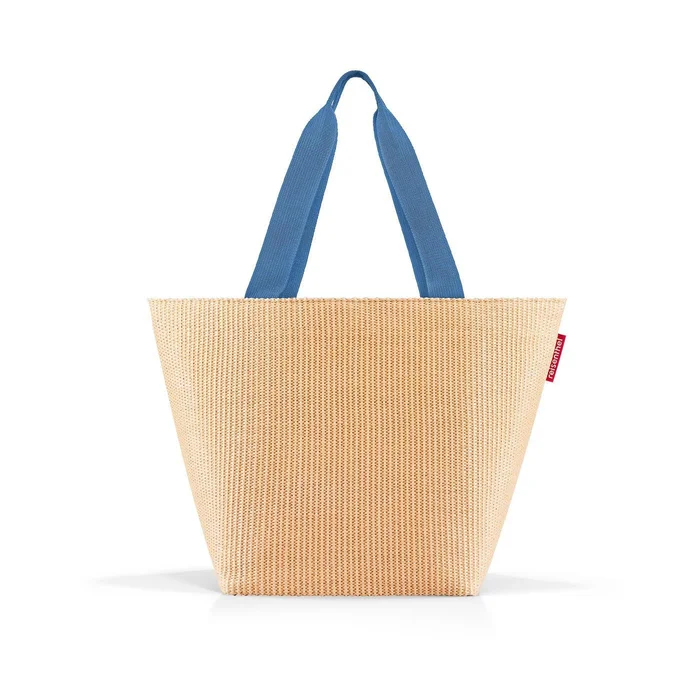 Shopper M Raffia modrá – taška Reisenthel