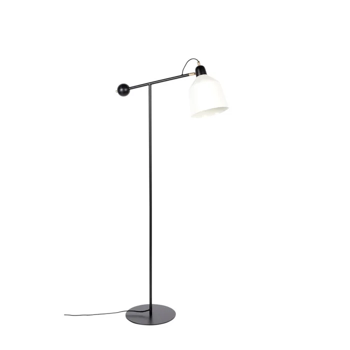 Skala Bílo-černá stojací lampa