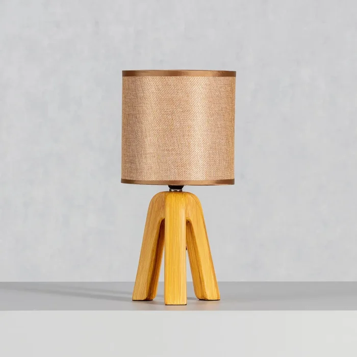 Skandinávská stolní lampa Aloa hnědá