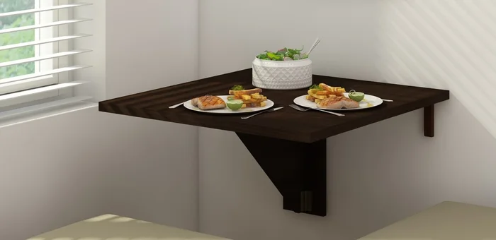 Skládací jídelní stůl BASHA 7, dub sonoma tmavý