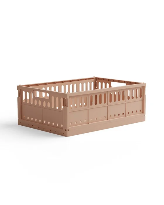 Skládací maxi přepravka Made Crate – blush