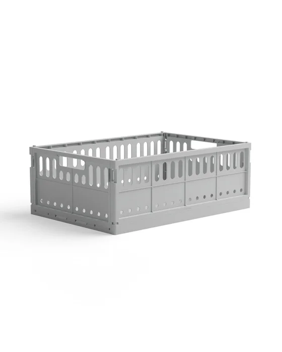 Skládací maxi přepravka Made Crate – Misty Grey