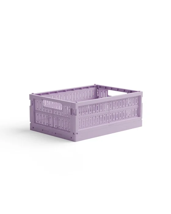 Skládací přepravka MIDI Made Crate fialová