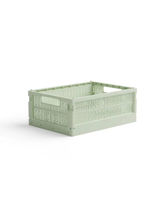 Skládací přepravka midi Made Crate – jarně zelená