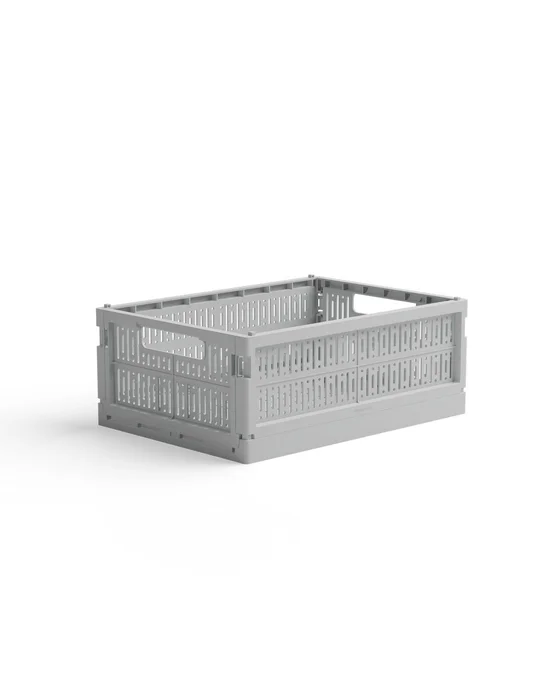 Skládací přepravka midi Made Crate Mist Grey