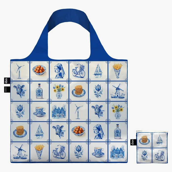 Skládací taška LOQI Delft Heritage