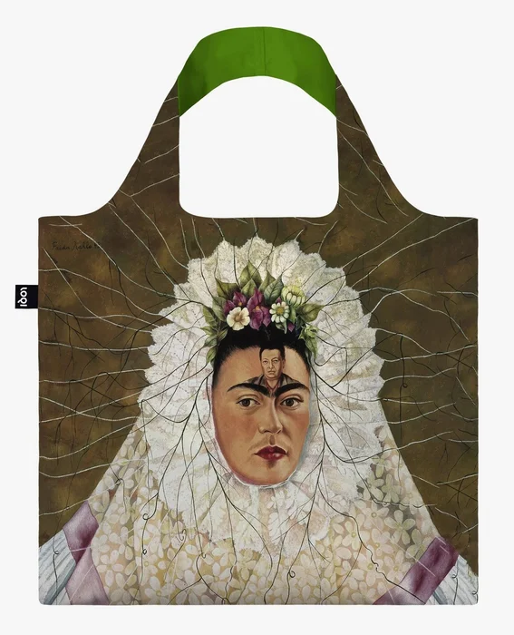 Skládací taška LOQI Frida Kahlo – Autoportrét v Tehuaně