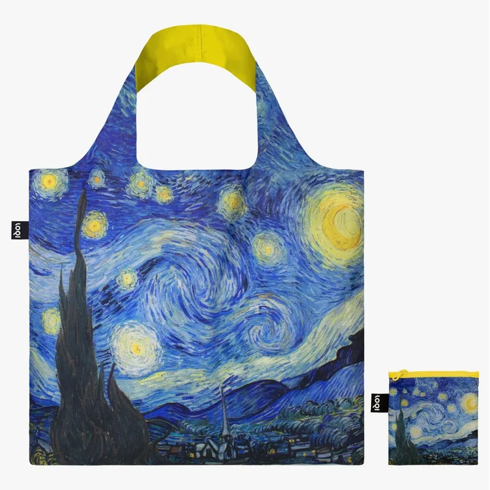 Skládací taška LOQI Hvězdná noc – Vincent van Gogh