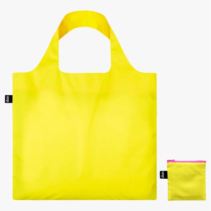 Skládací taška LOQI Neon Yellow