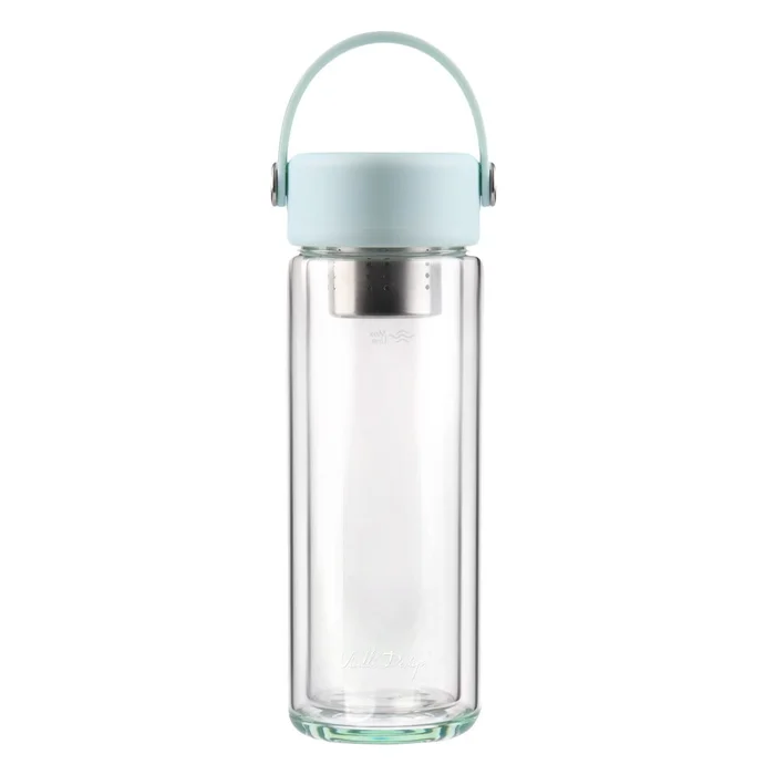 Skleněná lahev v mentolové barvě 350 ml Fuori