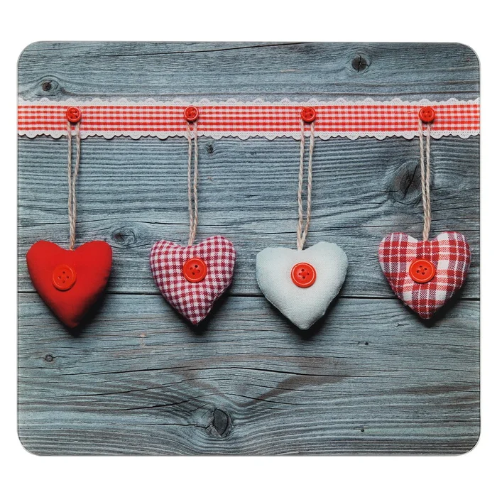 Skleněný kryt na zeď k sporáku 50x56 cm Hearts Wenko