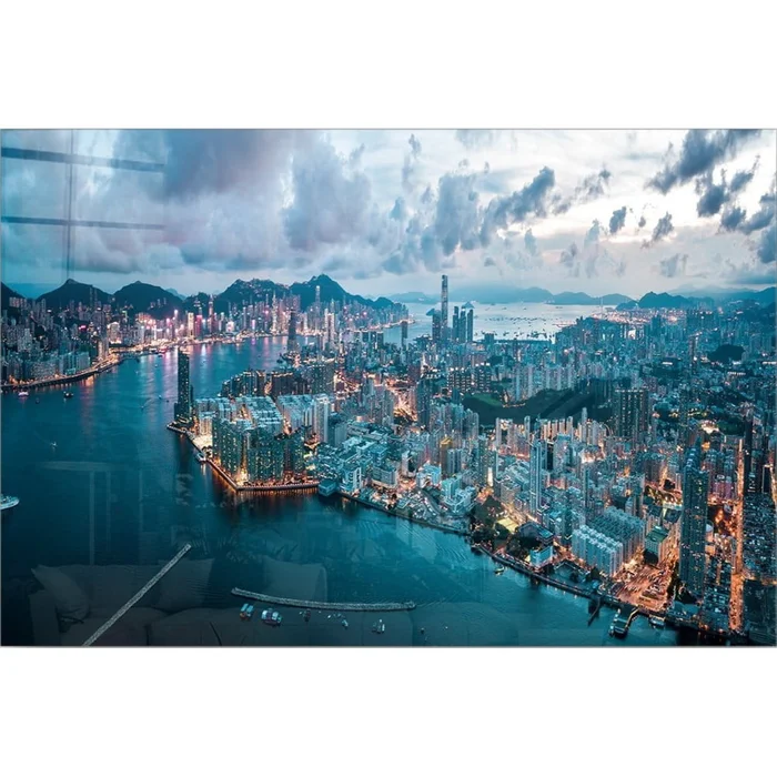 Skleněný obraz Hongkong 70x50 cm
