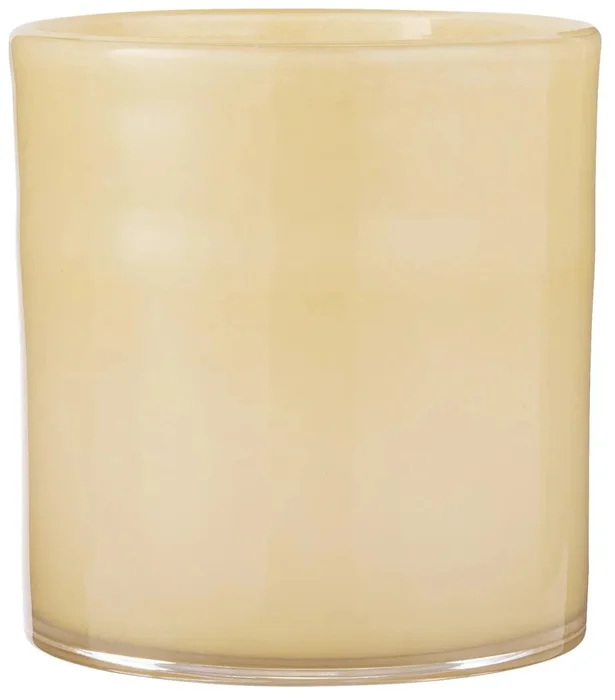 Skleněný svícen VENECIA 16 cm žlutý