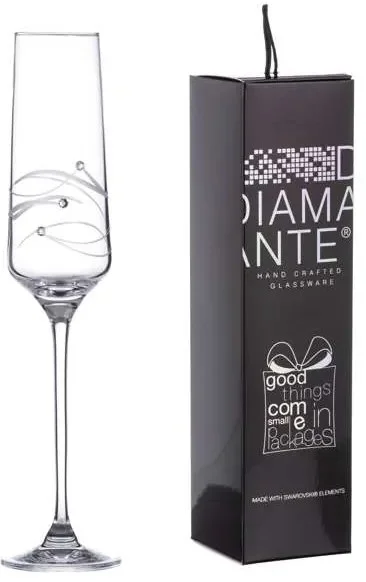 Sklenice na sekt Diamante JFY Spiral 190 ml